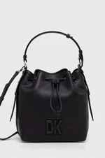 Kožená kabelka Dkny černá barva, R41JKC55
