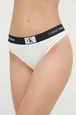 Tanga Calvin Klein Underwear bílá barva, 000QF7221E