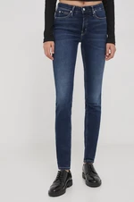 Džíny Calvin Klein Jeans dámské, tmavomodrá barva, J20J222445