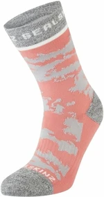 Sealskinz Reepham Mid Length Women's Jacquard Active Sock Pink/Light Grey Marl/Cream L/XL Chaussettes de cyclisme