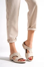 Capone Outfitters Capone Z0426 Beige Women's Comfort Anatomic Slippers