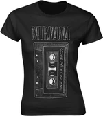 Nirvana Tricou As You Are Tape Womens Black 2XL