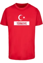 Pánské tričko Merchcode Football - Turkey 2 červené