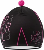 R2 Pompon Black/Pink/Gray Gorro