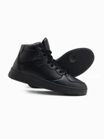 Ombre Men's insulated sneaker boots with high upper - black