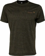 Savage Gear Tričko Fighter Stretch T-Shirt Burnt Olive Melange 2XL