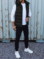 Men's quilted vest black Dstreet