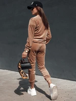 Set of women's velour URBANVELVET light brown Dstreet