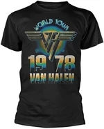 Van Halen Tričko World Tour '78 Unisex Black 2XL