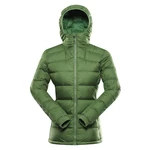 Women's winter down jacket with dwr ALPINE PRO ROGITA treetop