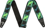 Fender Neon Monogram Strap Tekstylne gitarowe pasy Green/Blue