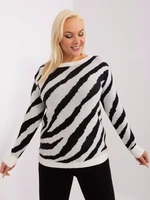 White and black casual plus size with cuffs