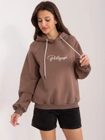 Brown insulated hoodie