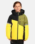 Boys' ski jacket Kilpi FERDEN-JB Yellow