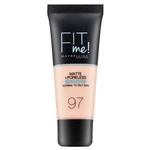 Maybelline Fit Me! Foundation Matte + Poreless tekutý make-up so zmatňujúcim účinkom 097 Natural Porcelain 30 ml