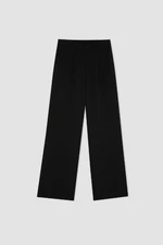 DEFACTO Classic Pants Wide Leg Wide Leg Basic Straight Double Pocket High Waist Standard Length