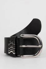 DEFACTO Women's Faux Leather Classic Belt