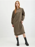 Khaki Women's Sweatshirt Dress Noisy May Helene - Women