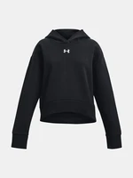 Under Armour Mikina UA Rival Fleece Crop Hoodie-BLK - Holky