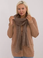 Dark beige wool scarf