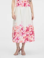 Orsay Pink women's floral skirt - Women's