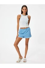 Koton Shorts Pajama Set Sleeveless Printed Cotton