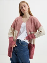 Pink Striped Cardigan JDY Hudson - Women