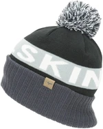 Sealskinz Water Repellent Cold Weather Bobble Hat Black/Grey/White/Black 2XL Czapka bez daszka