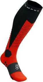 Compressport Ski Mountaineering Full Black/Red T2 Laufsocken