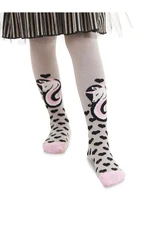 Denokids Unicorn Gray Pink Girls' Pantyhose