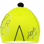 R2 Pompon Neon Yellow/White/Black Mütze