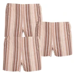 3PACK Classic men's boxer shorts Foltýn brown with stripes