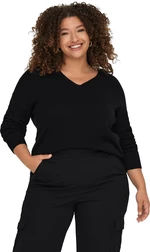 ONLY CARMAKOMA Dámský svetr CARMARGARETA 15267202 Black 3XL/4XL