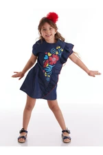 Mushi Floral Print Girls' Jeans Dress