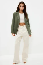 Trendyol Mint Regular Lined Woven Blazer Jacket