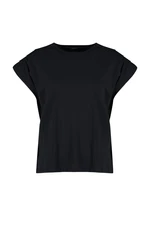 Trendyol Curve Black Crew Neck Basic Knitted Blouse