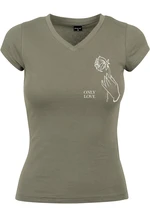 Ladies Only Love Olive Tee