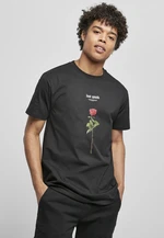 Black T-shirt Lost Youth Rose Tee