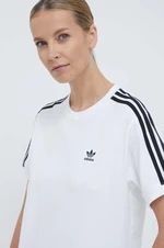 Tričko adidas Originals 3-Stripes Tee dámske, biela farba, IR8051