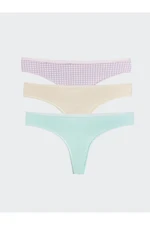 LC Waikiki Patterned Brazilian Panties 3 Pack