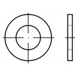 podložka plochá 6.4 mm 12 mm   Ušlechtilá ocel V4A  A4 100 ks TOOLCRAFT  TO-6853911