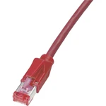 Dätwyler K8708RT.3 RJ45 sieťové káble, prepojovacie káble CAT 6 S/FTP 3.00 m červená samozhášavý, s ochranou 1 ks