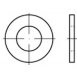 Ploché podložky Toolcraft, galvanicky pozinkované, DIN 125, 200 ks, vnitřní Ø 2,7 mm