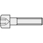 Šroub s válcovou hlavou a vnitřním šestihranem TOOLCRAFT, M2,5 x 8 mm, černá, 20 ks