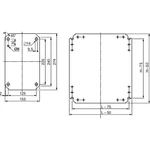 Plný montážní panel 500X400 Schneider Electric NSYMM54