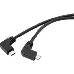 USB-C , notebook kabel se zástrčkou Renkforce RF-4630690 RF-4630690, 50.00 cm, černá