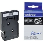 Páska do štítkovače Brother TC-395, 9 mm, TC, 7,7 m, bílá/černá