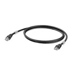 Síťový kabel RJ45 Weidmüller 1251610150, CAT 6A, S/FTP, 15.00 m, černá