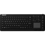 Klávesnice Keysonic KSK-6231 INEL (DE), silikonová membrána, vodotěsné (IPX7), s podsvícením, integrovaný touchpad, tlačítka myši, černá