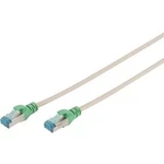 RJ45 (křížený) síťový kabel CAT 5e F/UTP 3.00 m šedá kroucené páry Digitus